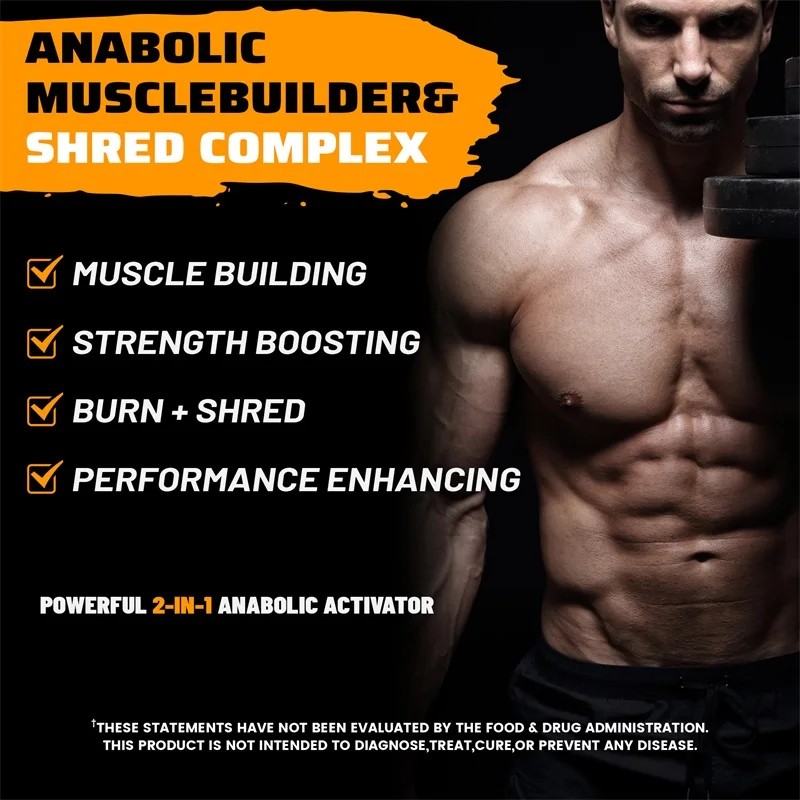Anabol Ripped Anabolic Muscle Builder - Pre-workout for Stronger Muscles, Pumps, Energy and