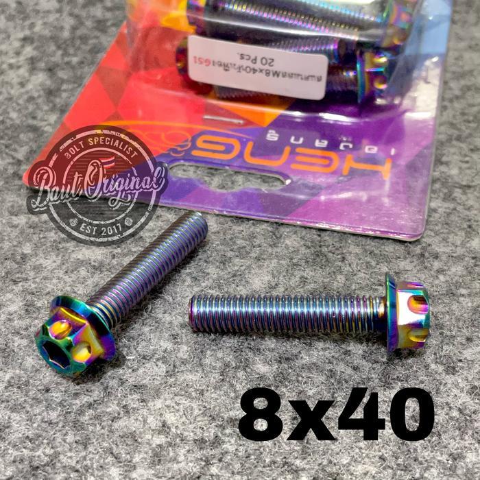 Baut Probolt 8X40 Rainbow Gs1 Drat 12 Panjang 4 Cm Ori Heng Thailand