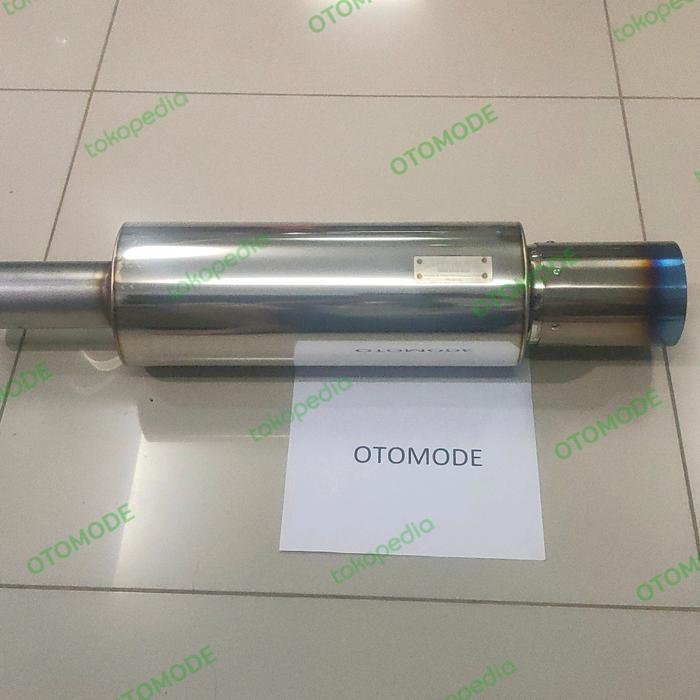 Knalpot HKS hi power titanium Muffler universal original japan 60 mm