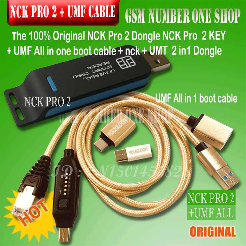 DISKON Original new NCK Pro Dongle NCK Pro 2 Dongle nck pro key ( NCK DONGLE+UMT DONGLE 2 in1 ) + UM