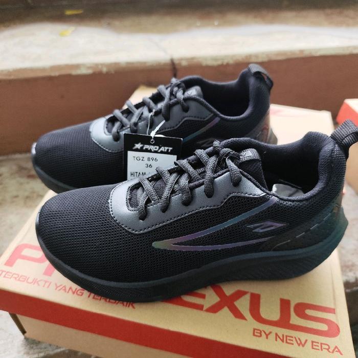 Fladeo Footwear - :Tgz 896 Hitam Hitam Tali. Sneakers Anak& Dewasa. Size 35-44