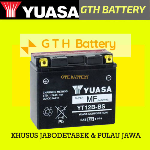 AKI MOTOR BESAR MOGE YUASA YT12B-BS