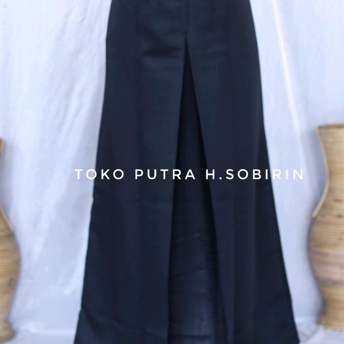 Rok Span Hitam SMA Rok Hitam SMA Rempel satu didepan panjang Bahan Elemen Premium Licin dan Adem
