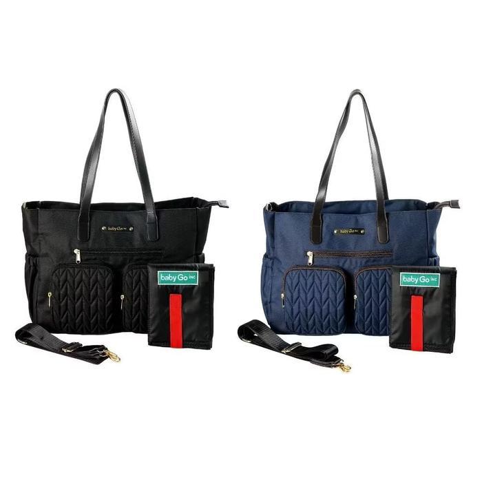 BabyGO Inc Kate Tote Diaper Bag / Tas Diaper Baby / Diaper Bag / Tas Traveling Baby