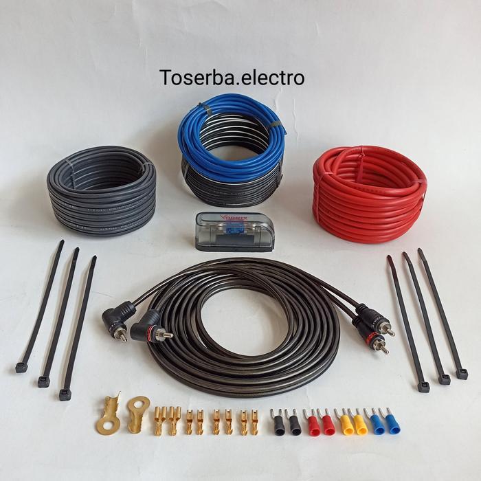 Paket Kabel Full Set Instalasi Speaker 3Way Audio Mobil Redy Stok