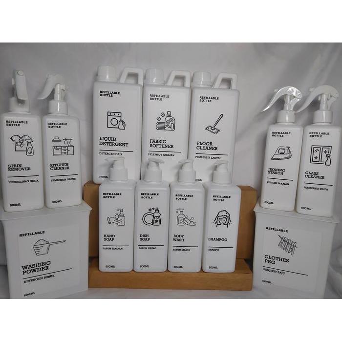 TEMPAT LAUNDRY AESTHETIC/WHITE SERIES/TEMPAT DETERGEN/FREE LABEL WATERPROOF