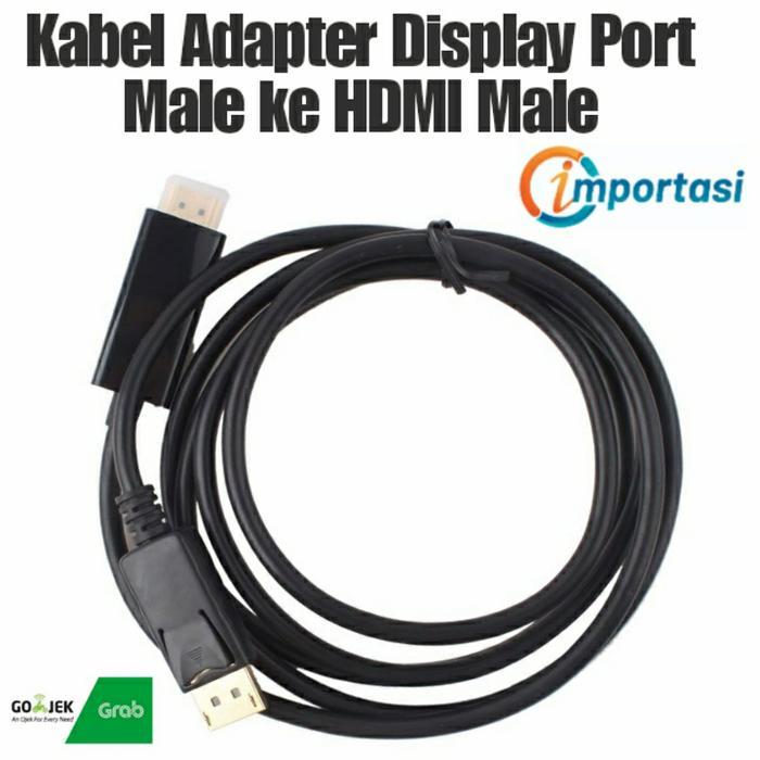Kabel Adapter Display Port Male Ke Hdmi Male Pc Laptop