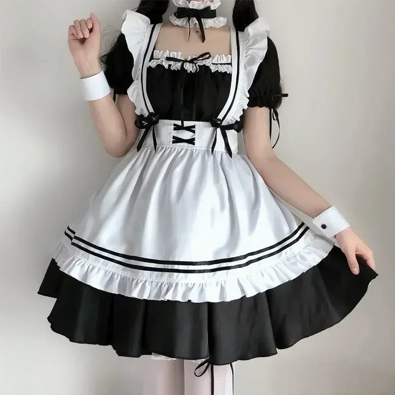 Maid Cosplay Cute Lolita Maid Costumes Girls Women Lovely Ostume Animation Show Japan Outfit Dress
