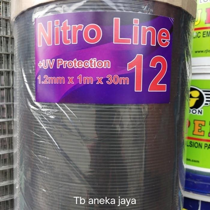 Ready fiber pagar garis garis hitam tebal