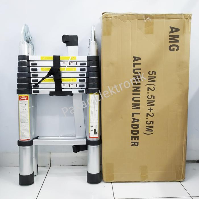 AMG Tangga Double Telescopic 5m Tangga Lipat