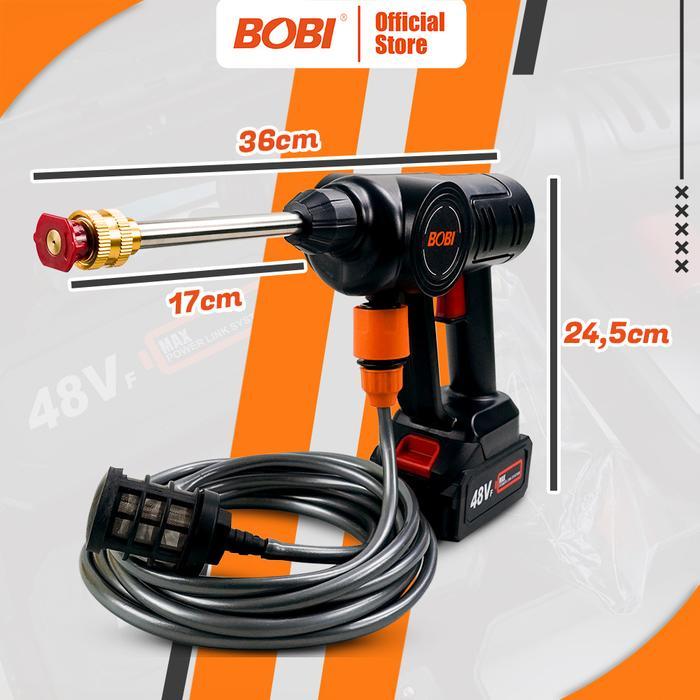 Jet Steam Cleaner Cordless - Set Alat Cuci Mobil