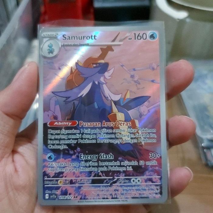 Samurott AR sv11s pokemon kartu