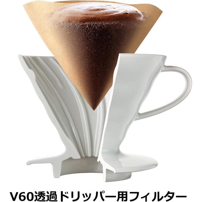 HARIO V60 COFFEE PAPER FILTER VCF-03-100W - PUTIH 100 LEMBAR