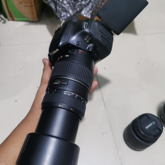 Canon 600d paket lensa tele tamron 70-300mm