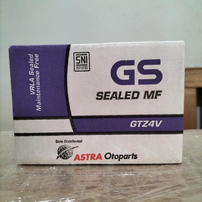Aki Original Gs Astra Gtz4V Motor Honda Beat, Vario 110, Scoopy, Revo