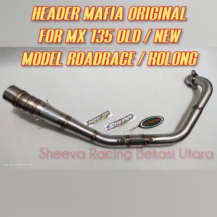 Pipa Header Knalpot Racing Mafia Jupiter Mx 135 Semi Roadrace Ngaceng