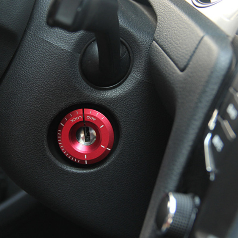 Car Key Ringhole Decorative Sticker Engine Start Ignition Cover Accessories For Volkswagen Golf VW