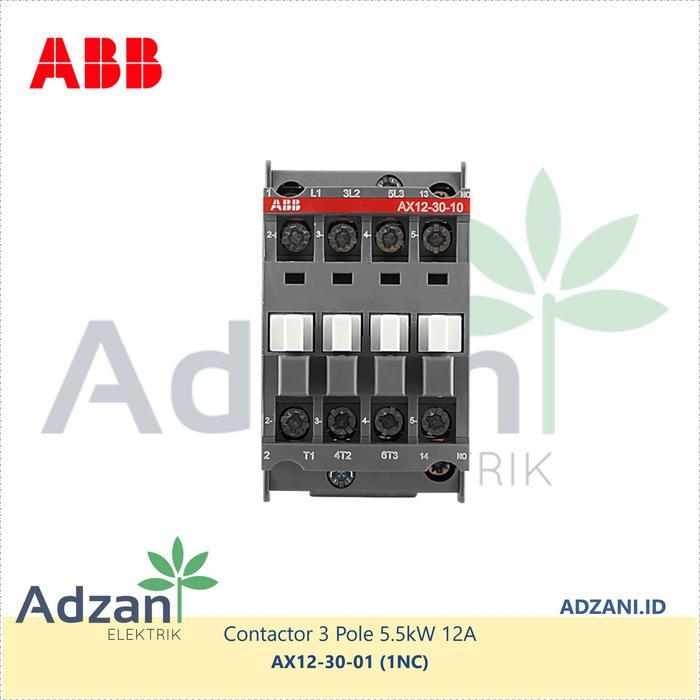 Abb Contactor 5.5Kw Ax12-30-01 220Vac Kontaktor 1Sbl911074R8001 1Nc