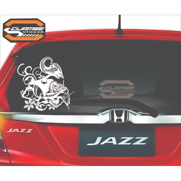 stiker cutting wayang Arjuna Srikandi (reflektif)