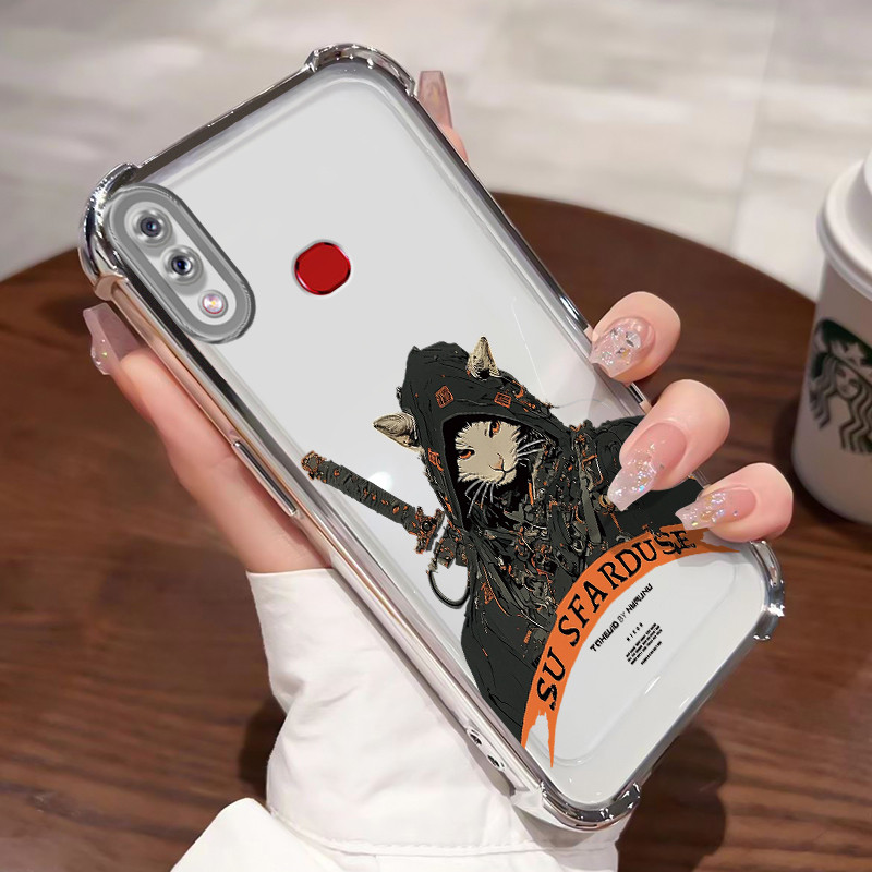 Casing Hp Untuk Samsung A10s M01s Case Kucing Keren Kasing Cesing Sembunyikan Airbag Kesing Silikon 