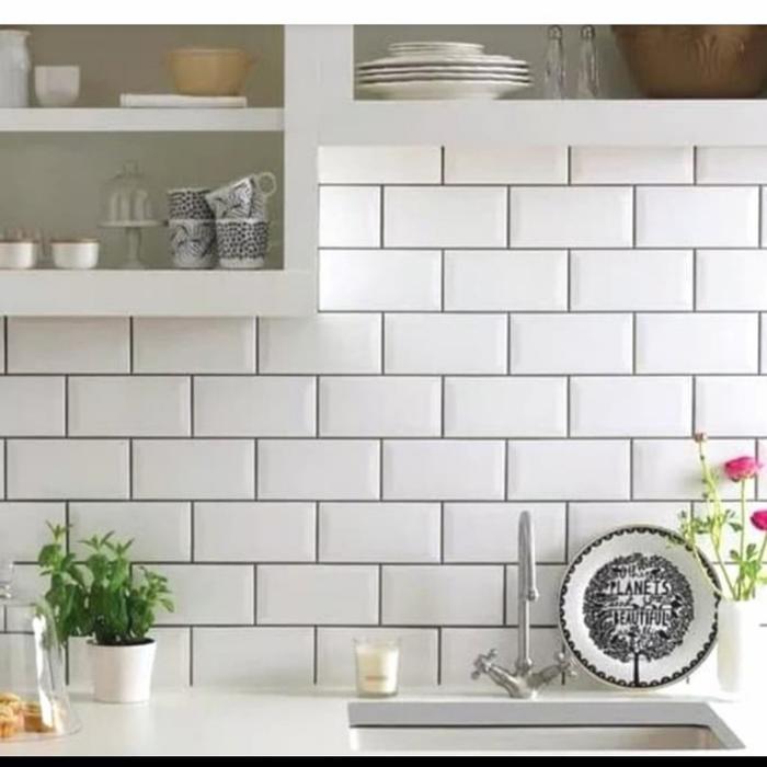 KERAMIK BEVEL - KERAMIK DINDING 10X20 - KERAMIK DINDING DAPUR