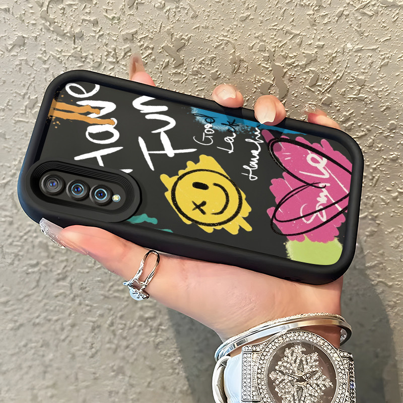 Casing Hp VIVO S1 VIVO S1 Pro Case Casing Graffiti Matahari pola Kasus HP Tangga Langit Mewah Siliko