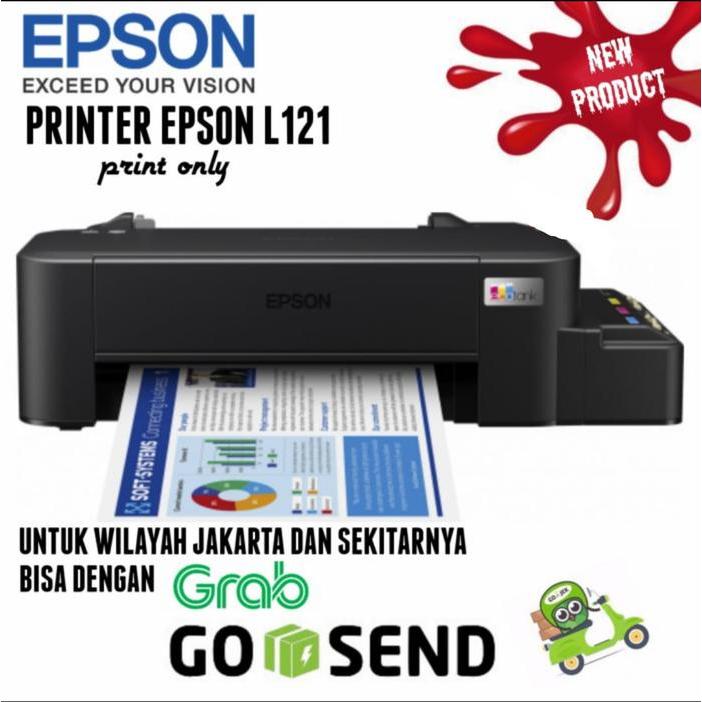 Printer EPSON L121 PENGGANTI L120 RESMI TINTA ASLI