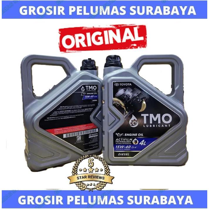 ORIGINAL OLI TOYOTA TMO DIESEL 15W/40 15W-40 GALON 4LITER GENUINE TMO OIL 15W40