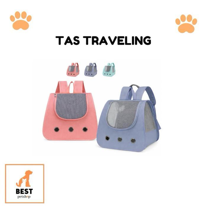 Tas Hewan Backpack Tas Traveling Anjing Kucing Kelinci