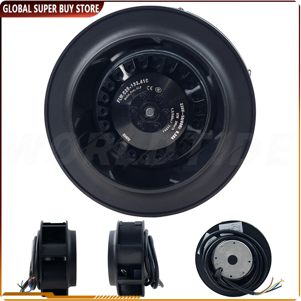 BARU 60W 220V Vortex Turbine Centrifugal Fan FLW133 2450RPM Pipeline Air Purifier Turbo Fan Turbine 