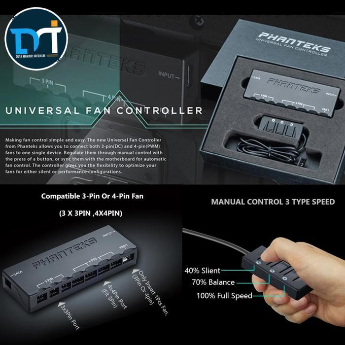 Phanteks Universal Fan Controller Pwm Hub For Gaming Case