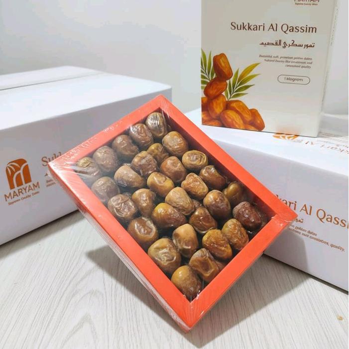 Kurma Sukari Premium Maryam 1kg Lembut Lumer Manis Alami Stok Baru Kemasan Exclusive