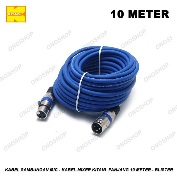 Kabel Sambungan Mic - Kabel Mixer Kitani Panjang 10 Meter - Blister
