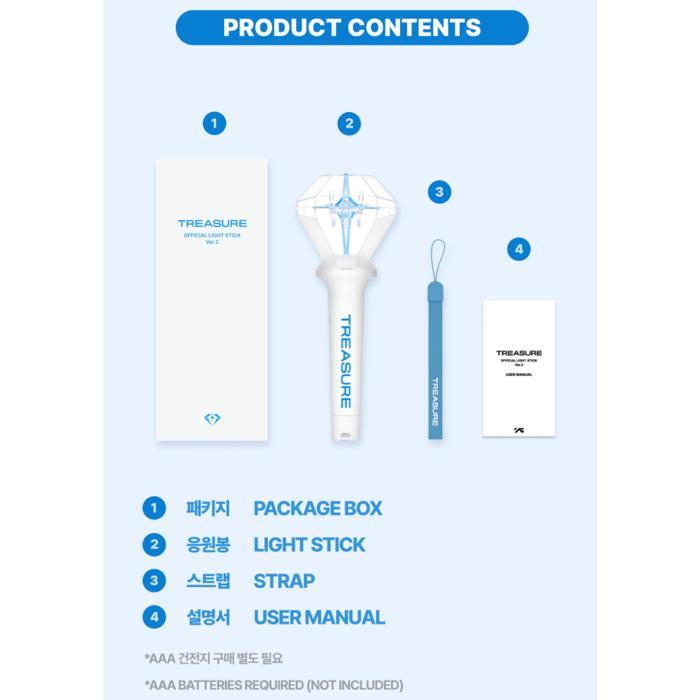 [Ready] Treasure Official Lightstick Ver 2 + Pob Weverse - Light Stick Ls Teulight Murah