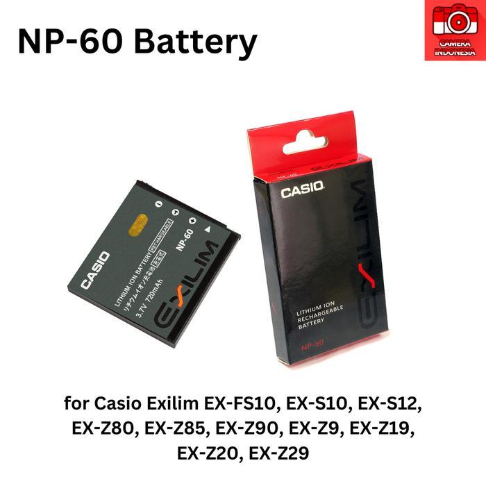 Baterai Casio NP-60 Untuk Exilim EX-S10 EX-Z80 EX-FS10 EX-Z9 Dll.