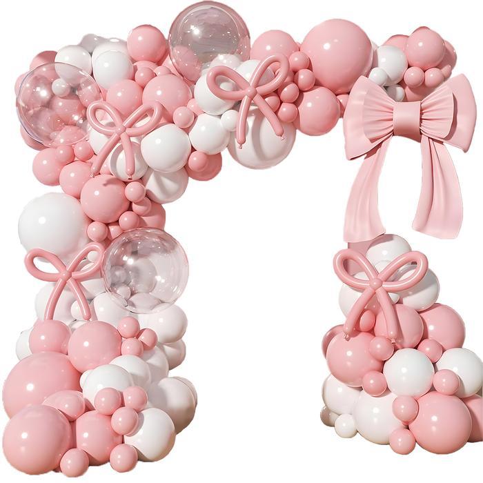 Merah Muda Balon Ulang Tahun Dekorasi Balon Latex Dekorasi Ulang Tahun Anak Perempuan Balon Tiup