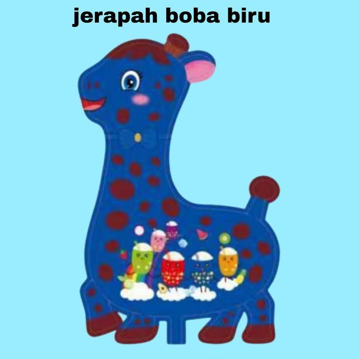 Jerapah 1 Pack (Balon Gas/Foil/Terbang/Karakter ) Jerapah Boba Redy Stok