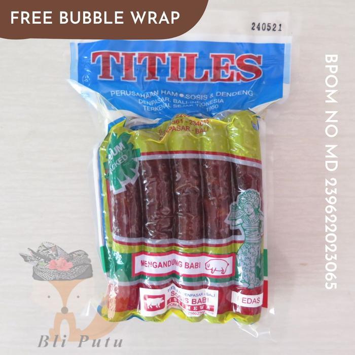 Sosis Babi Bali Lapchiong Titiles Pedas - 500Gr