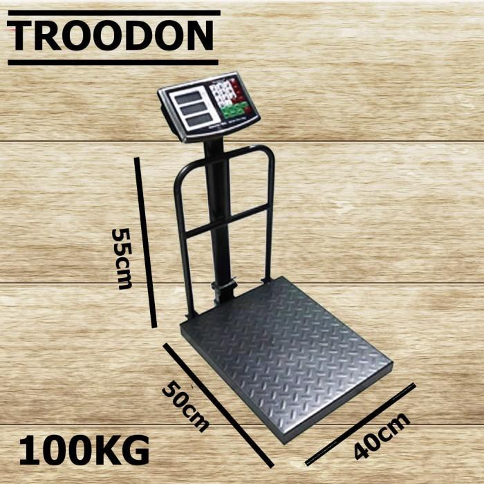 Troodon Timbangan Lantai Timbangan Elektrik Digital 100 200 300Kg 1 Layar