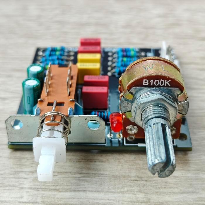 Turbo Bass Booster Active Stereo Filter Crossover Penguat Low Bass Co