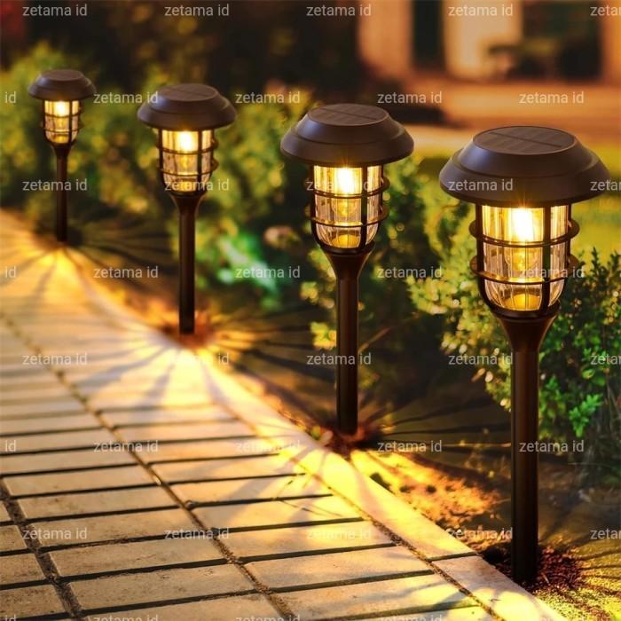 Lampu Taman Solar Cell Sensor Lampu Lampion Taman Tancap Garden Light