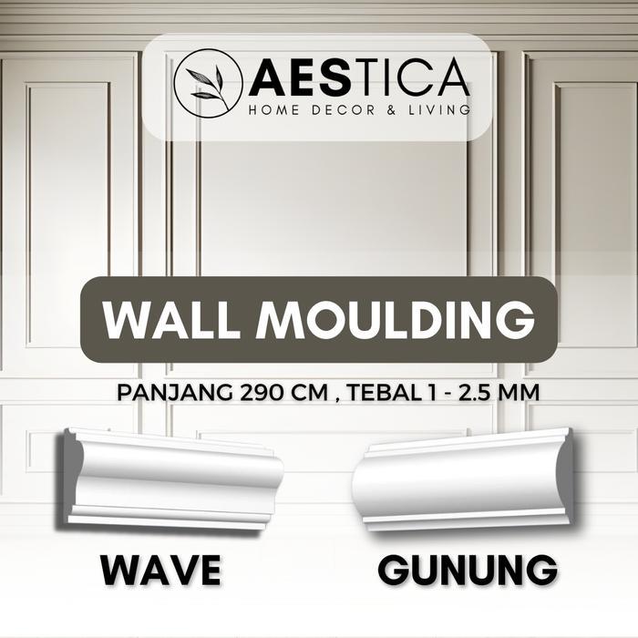 Wall Moulding Lis Siku List PVC Dekorasi Dinding Rumah AESTICA