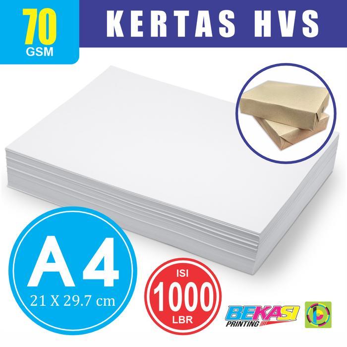 2 Rim Kertas A4 - Woodfree Paper Hvs 70 Gsm
