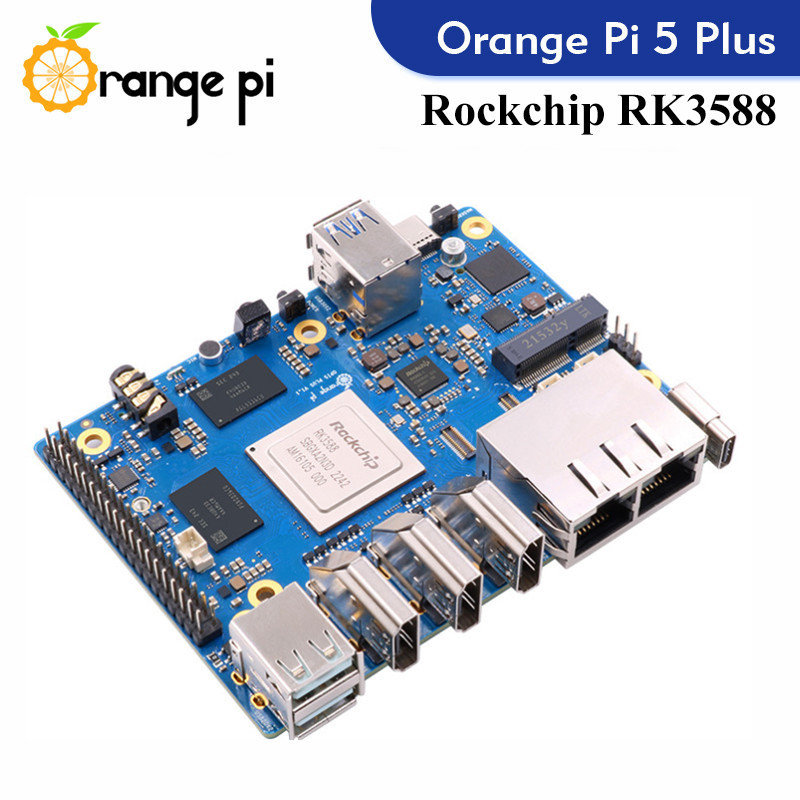Orange Pi 5 Plus Single Board Computer RK3588 PCIE Module External Wifi6.0+BT5.0 SSD Orange Pi5 Plus