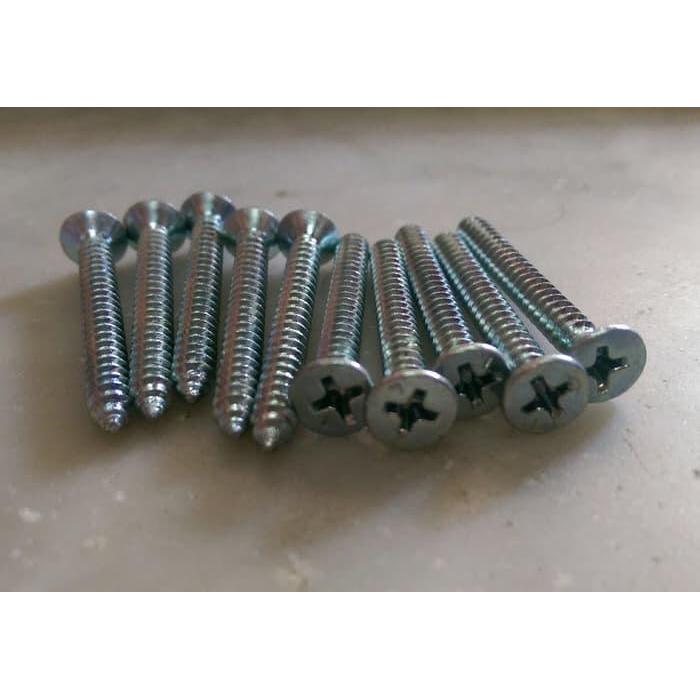 Skrup putih 3 cm / skrup putih kayu 3 cm / sekrup putih 1 1/4 inch