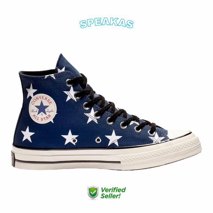 163409C Converse 70S High Archive Print Navy Star Original Bnib Co