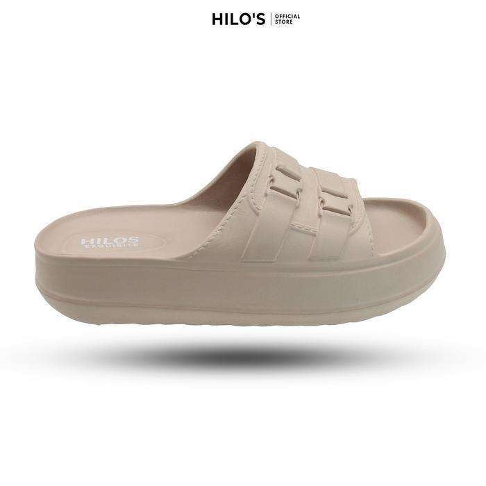 Donatello Store Shoes - Sandal Wanita Selop Slide Karet Eva Anti Air Coklat Hitam