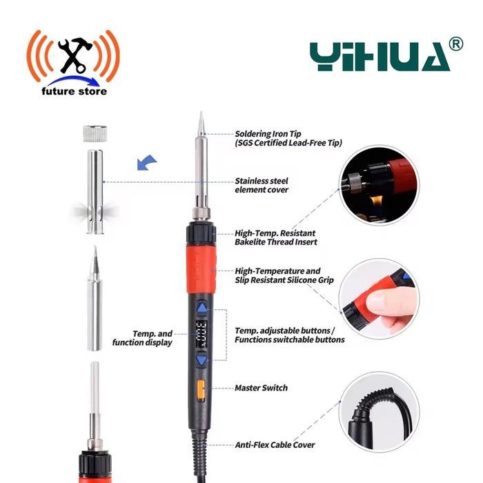 Solder Tangan Yihua 928D-Iii 110W Original