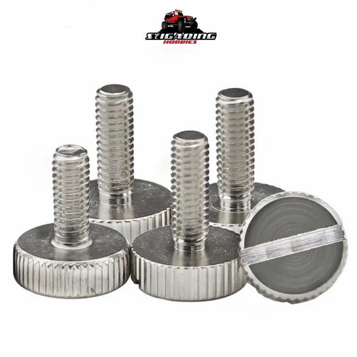 "New" Baut Knurled Adjuster M3 Kunci Body RC 3mm