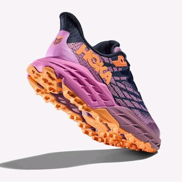 Promo Sepatu Hoka One One Speedgoat 5 Women'S Belwether Blue/Cyclamen Purple, -37 Terjamin